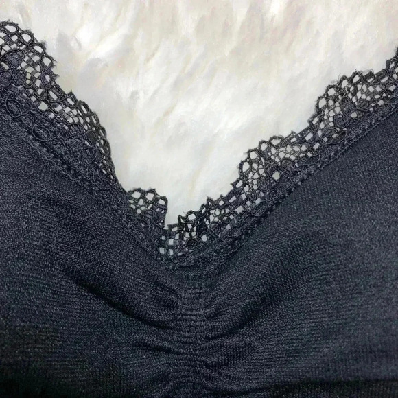 George Bralette Lace  Trim Black Size Medium - Picture 6 of 16